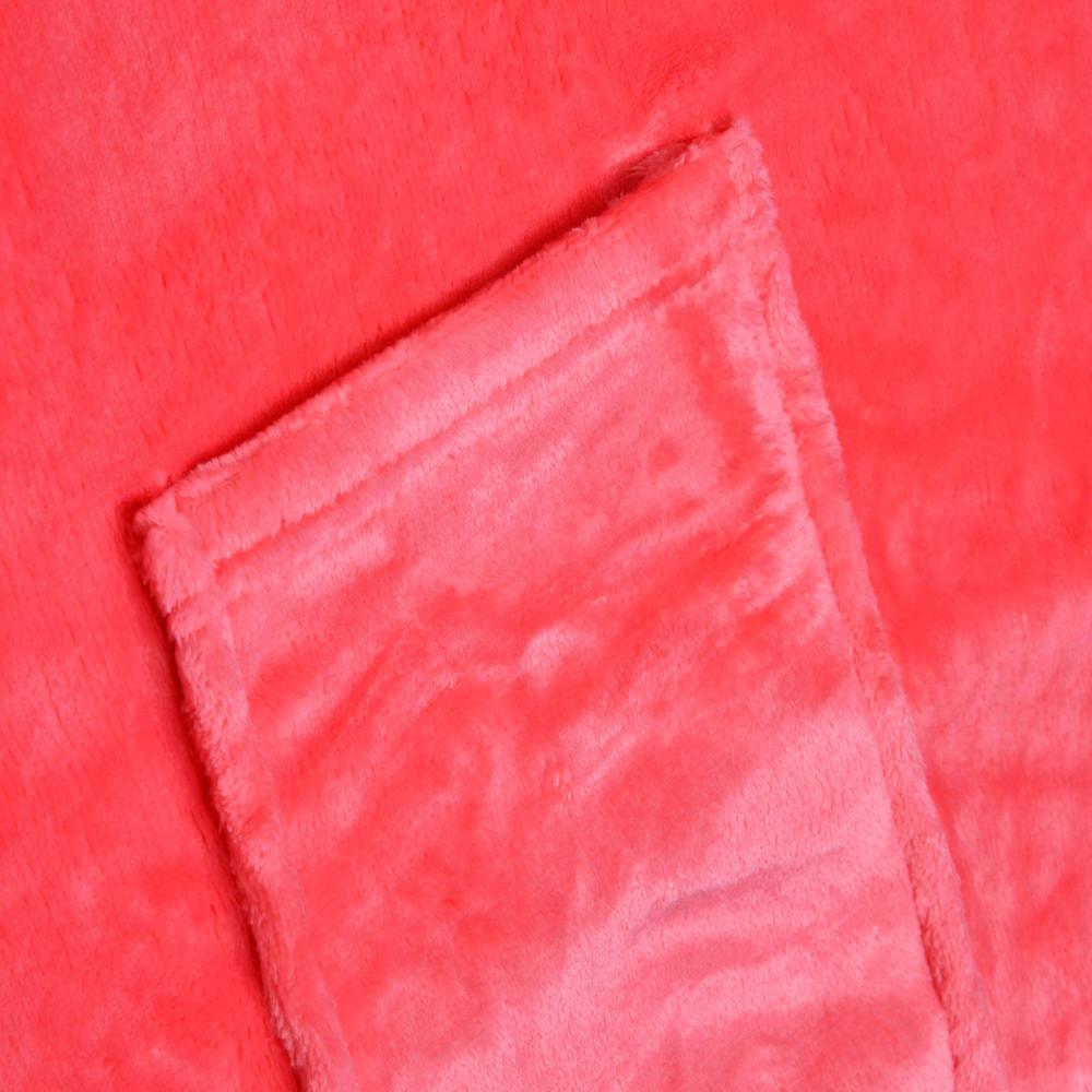 Arliss Solid Polyester TV Blanket (Coral)