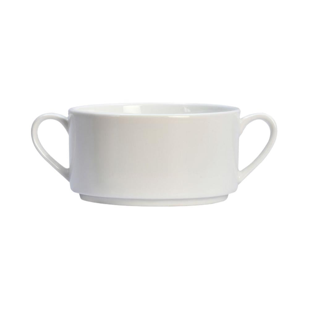 Horeca Stacko 280 ml Soup Bowl With Handle (White)