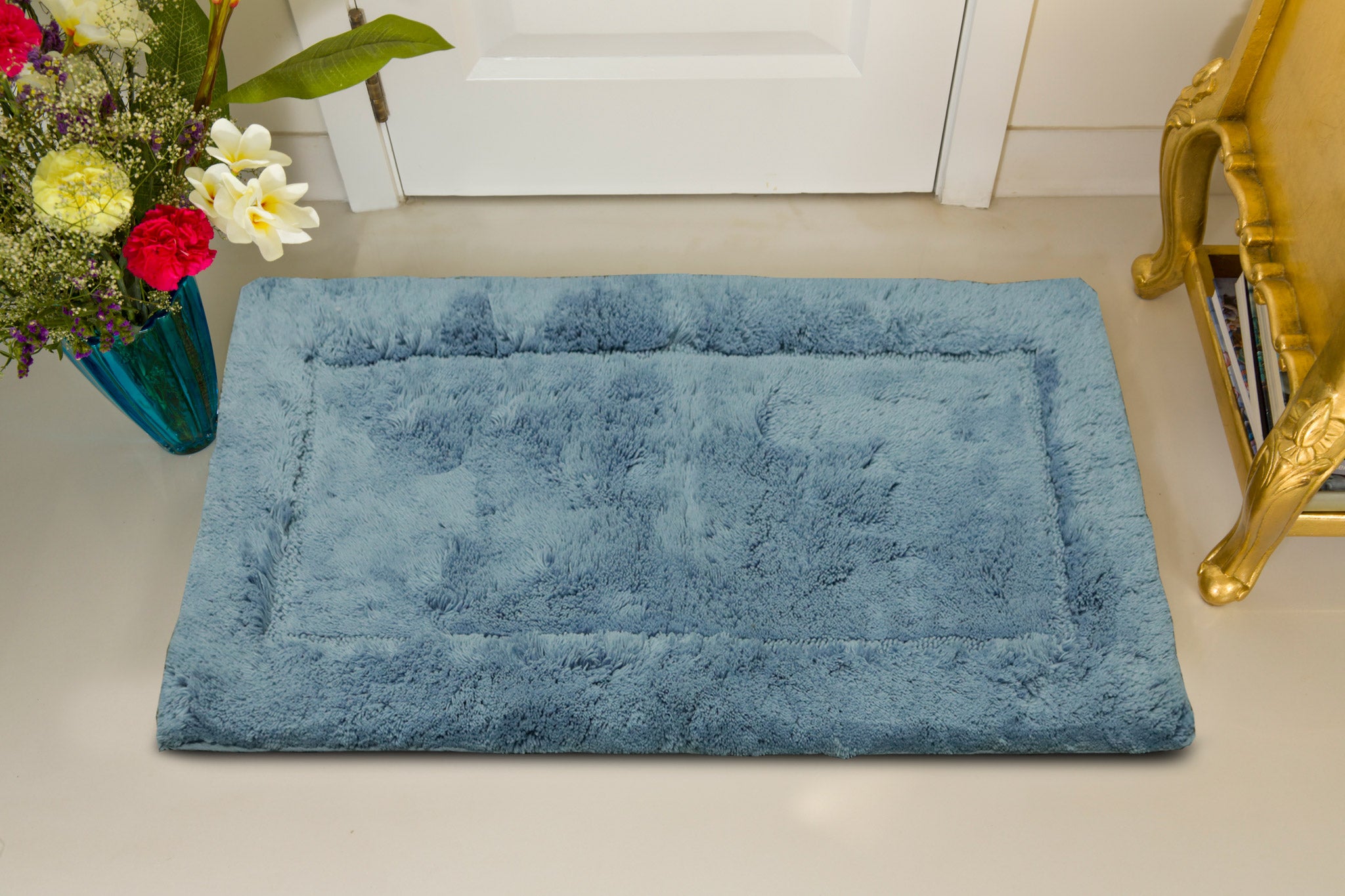 Spaces Hygro Small Bath Mat 2000 GSM(Forever Blue)