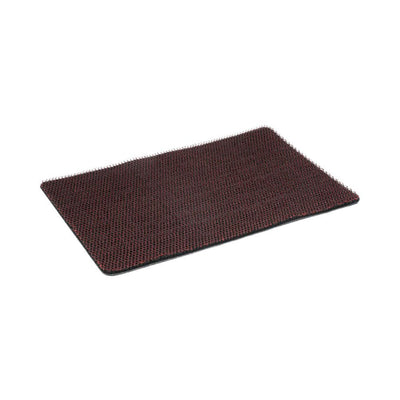 Solid Rubber & Fabric 18" x 24" Doormat (Red)