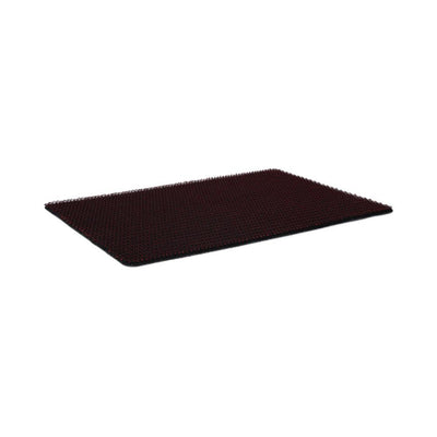 Solid Rubber & Fabric 18" x 24" Doormat (Red)