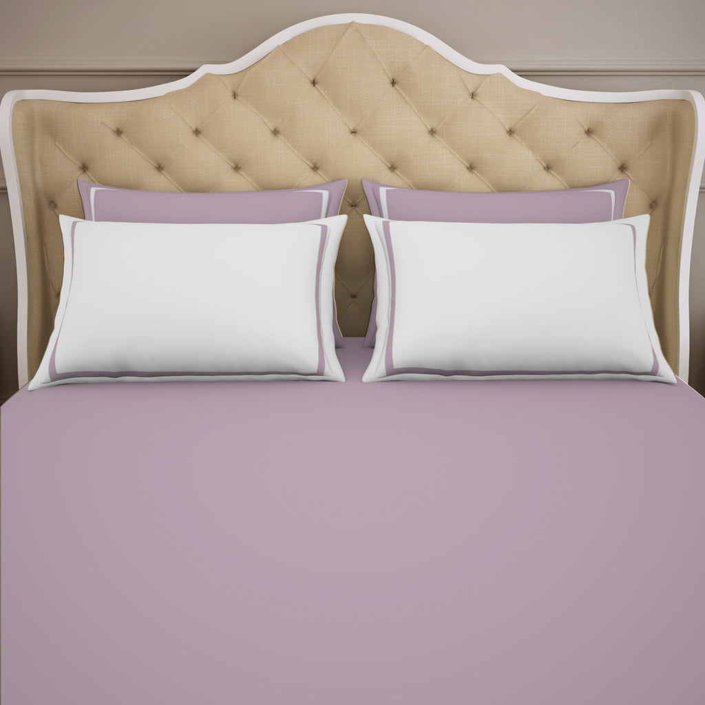 Spaces Hygro Bedsheet Large Bedhseet With 4 Pillow Cover

 300 TC(Lilac)