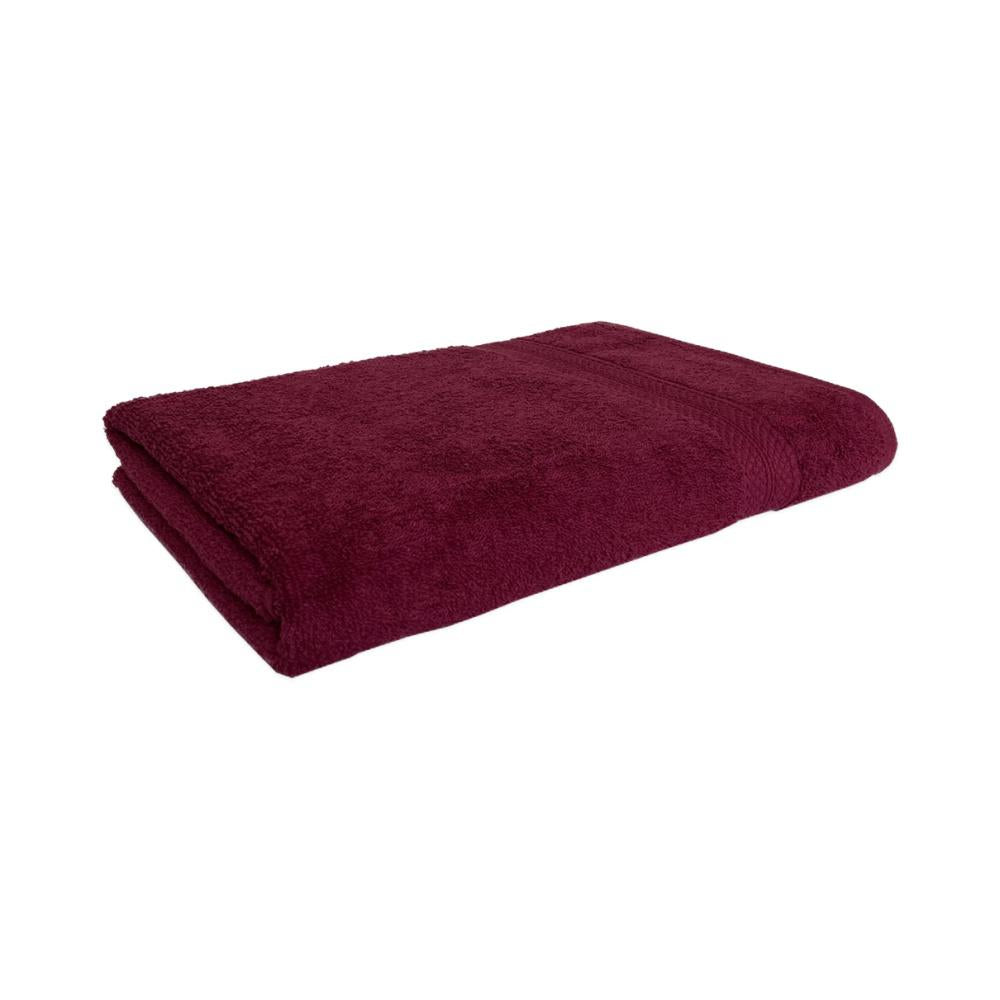 Spaces Colorfas 448 GSM Solid Large Bath Towel (Maroon)