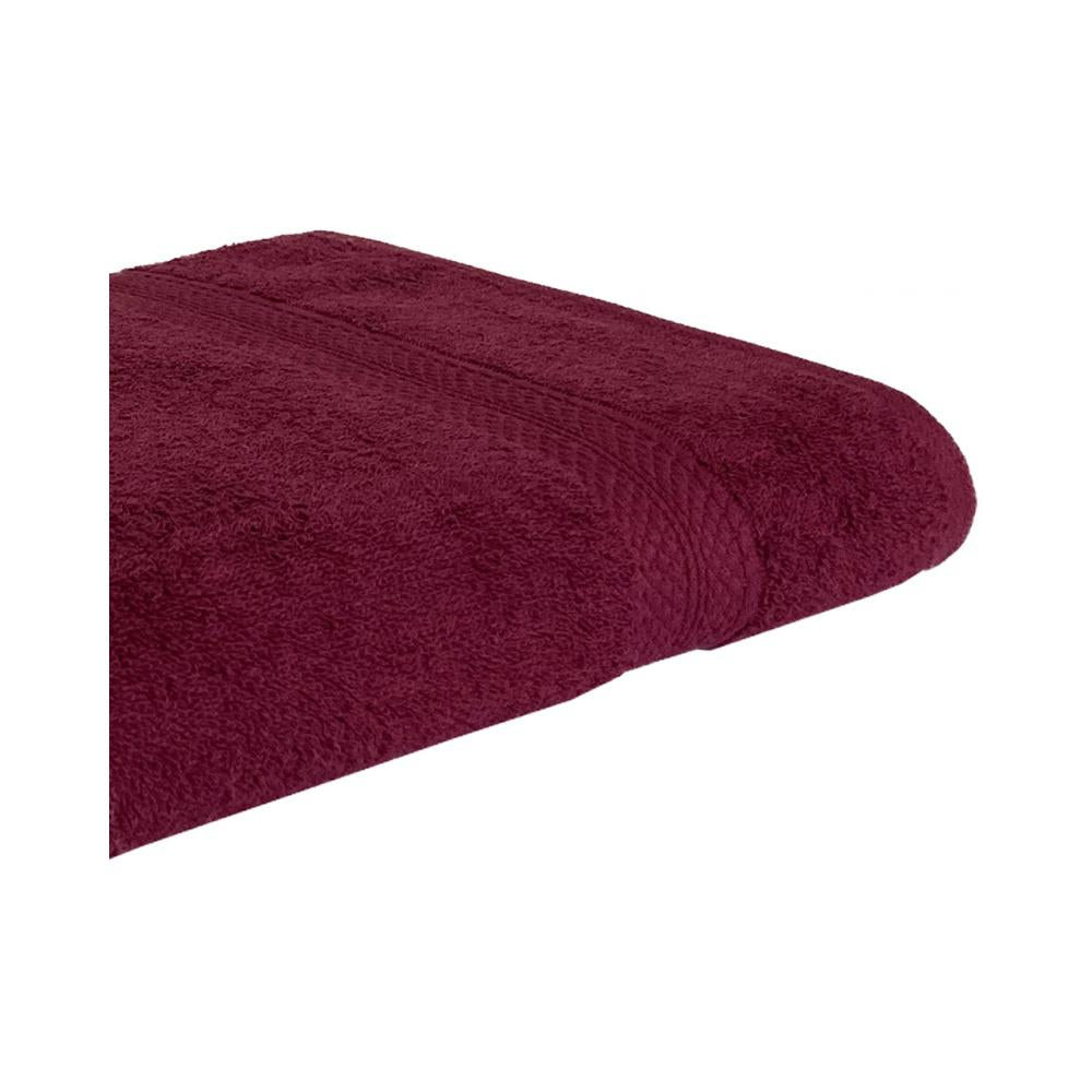 Spaces Colorfas 448 GSM Solid Large Bath Towel (Maroon)