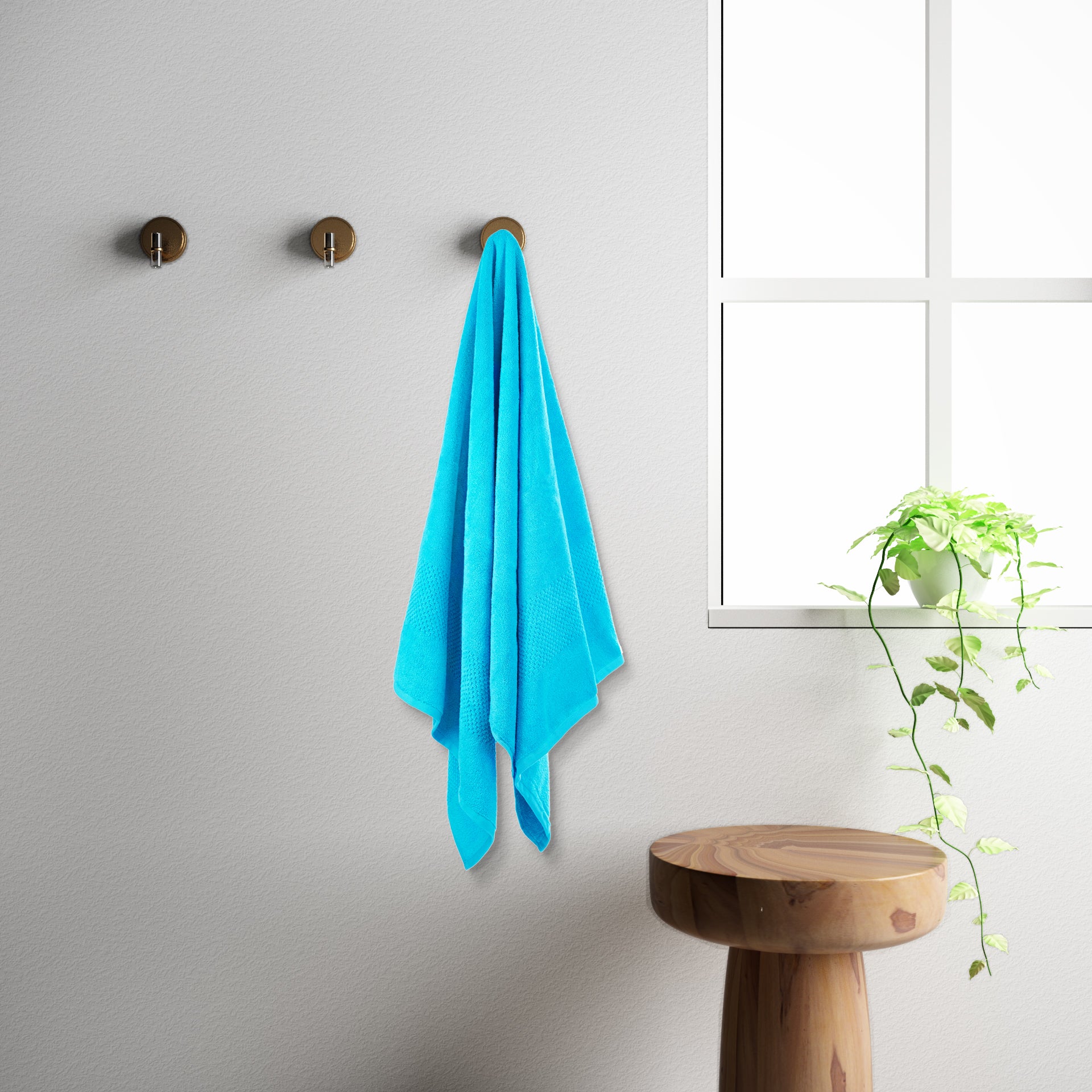 Spaces Swift Dry Bath Towel Standard Bath Towel 450 GSM(Hawain Blue)