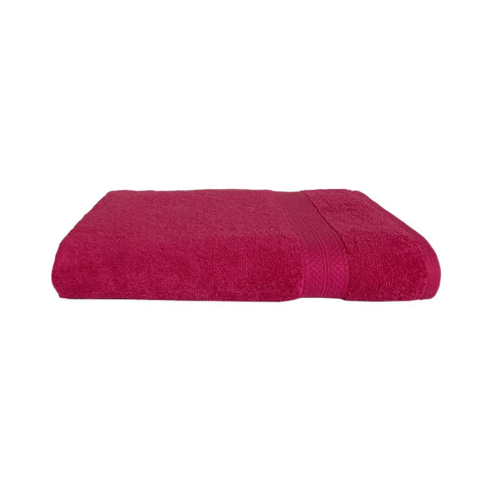 Spaces Colorfas 448 GSM Solid Large Bath Towel (Pink)