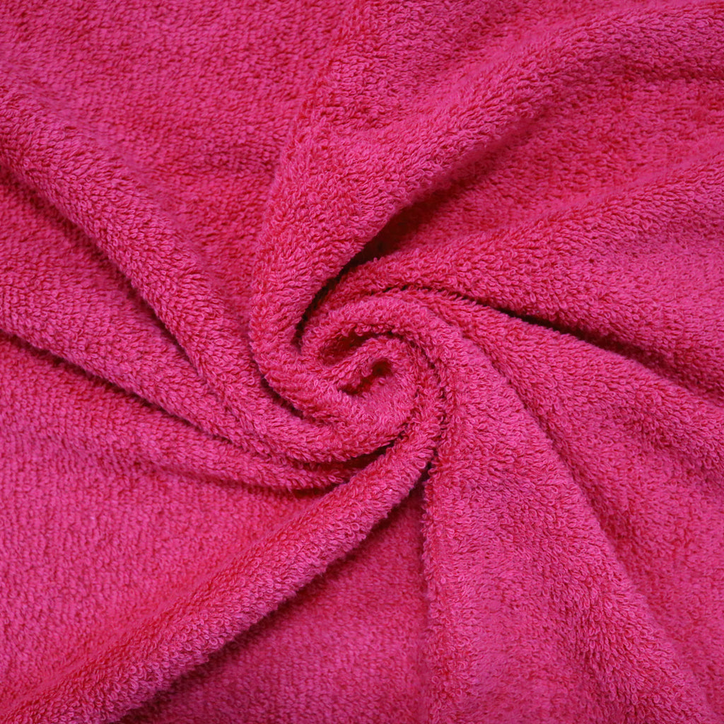 Spaces Atrium  Cotton 6 Pcs Bath Towel Set 434 GSM(Rough Red - Green Flash)