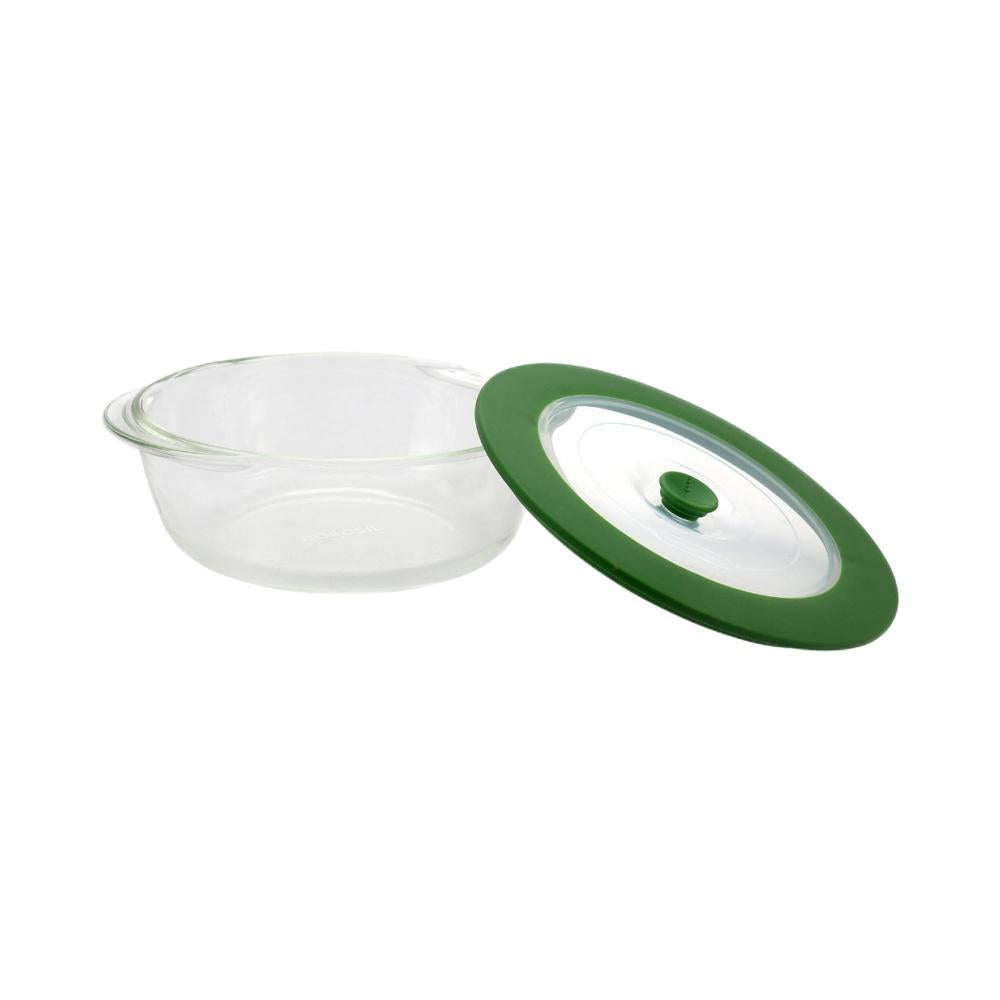 Round 1 Litre Dish with Lid (Clear)