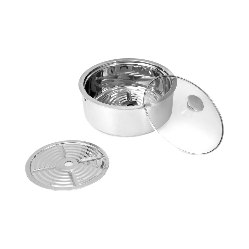 Insulated 2500 ml Casserole with Lid (Silver)