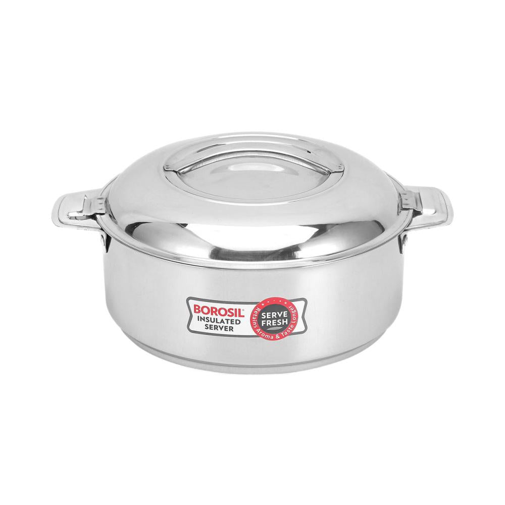 2000 ml Insulated Casserole with Lid (Silver)