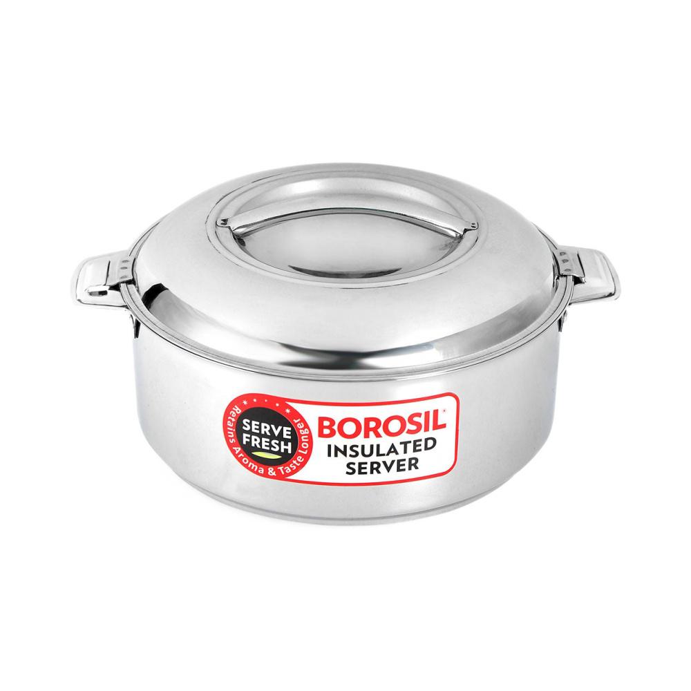 Insulated 3000 ml Casserole with Lid (Silver)
