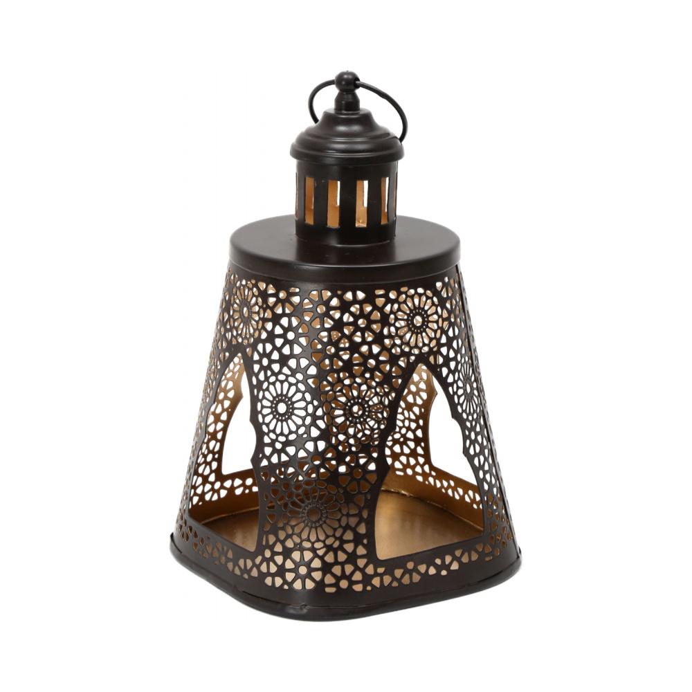 Pyramind Metal Candle Stand (Brown)