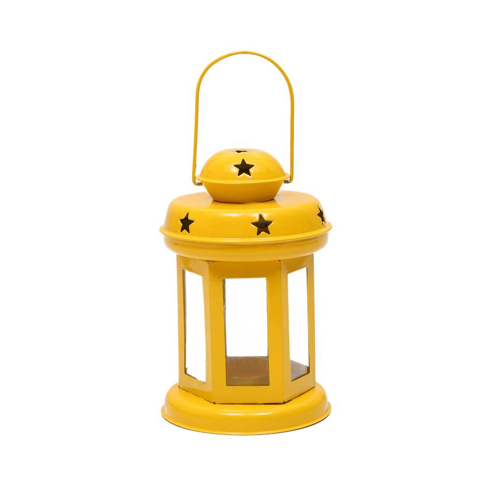 Twilight Metal Mini Lantern (Yellow)
