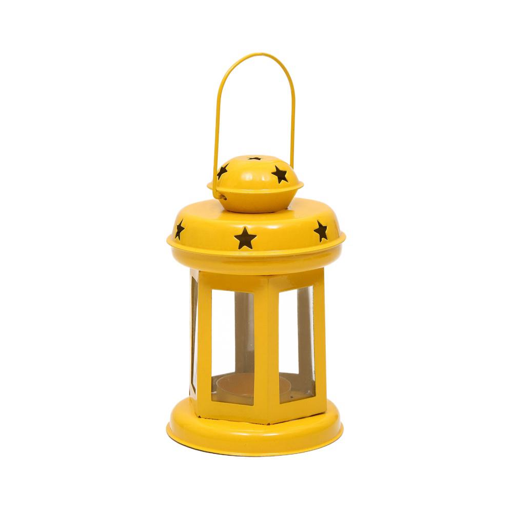 Twilight Metal Mini Lantern (Yellow)