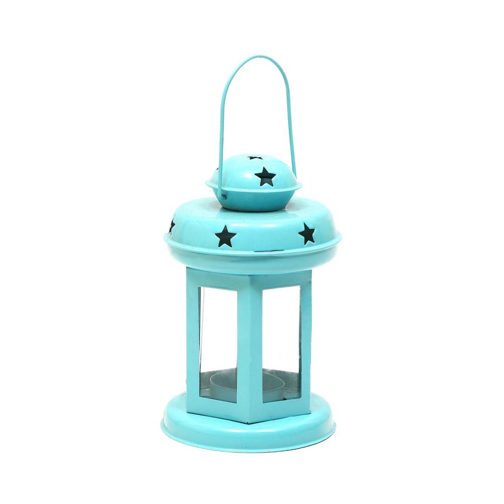 Twilight Metal Mini Lantern (Blue)