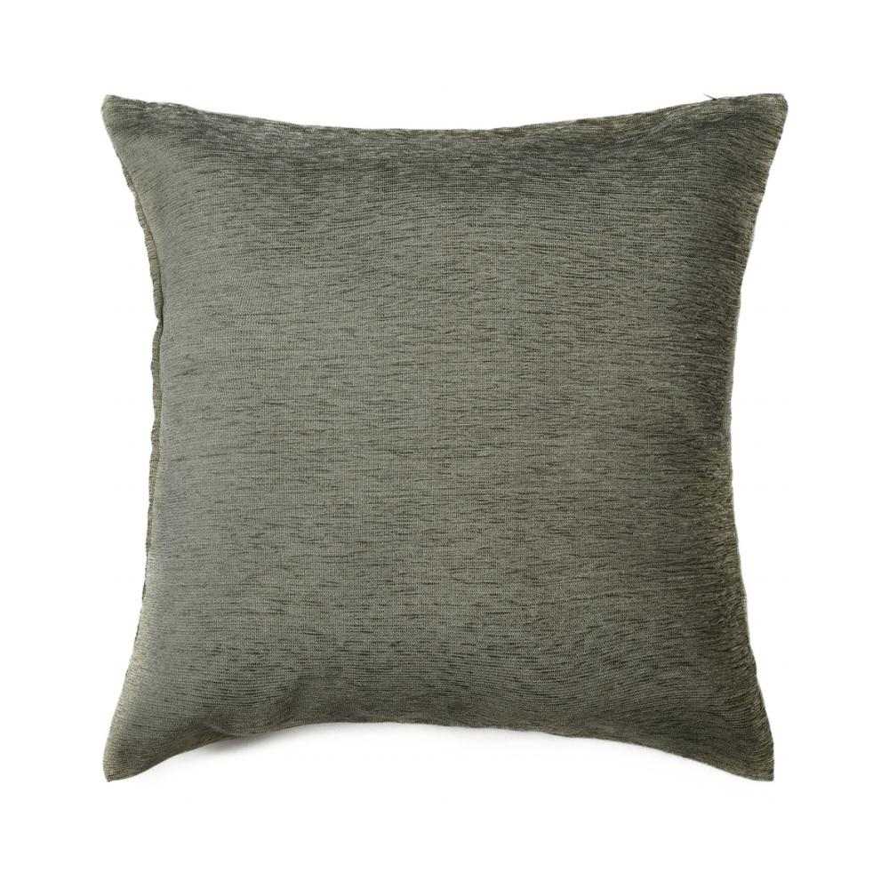 Grace Solids Opus Polyester 16" x 16" Cushion Cover (Grey)