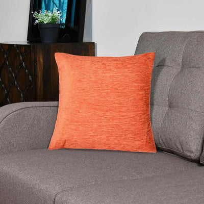 Grace Solids Opus Polyester 16" x 16" Cushion Cover (Rust)