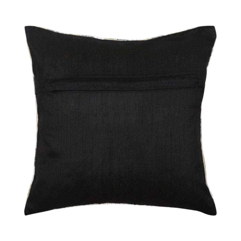 Cosmos Zigzag Stripe 30 x 30 cm Cushion Cover Black & Grey