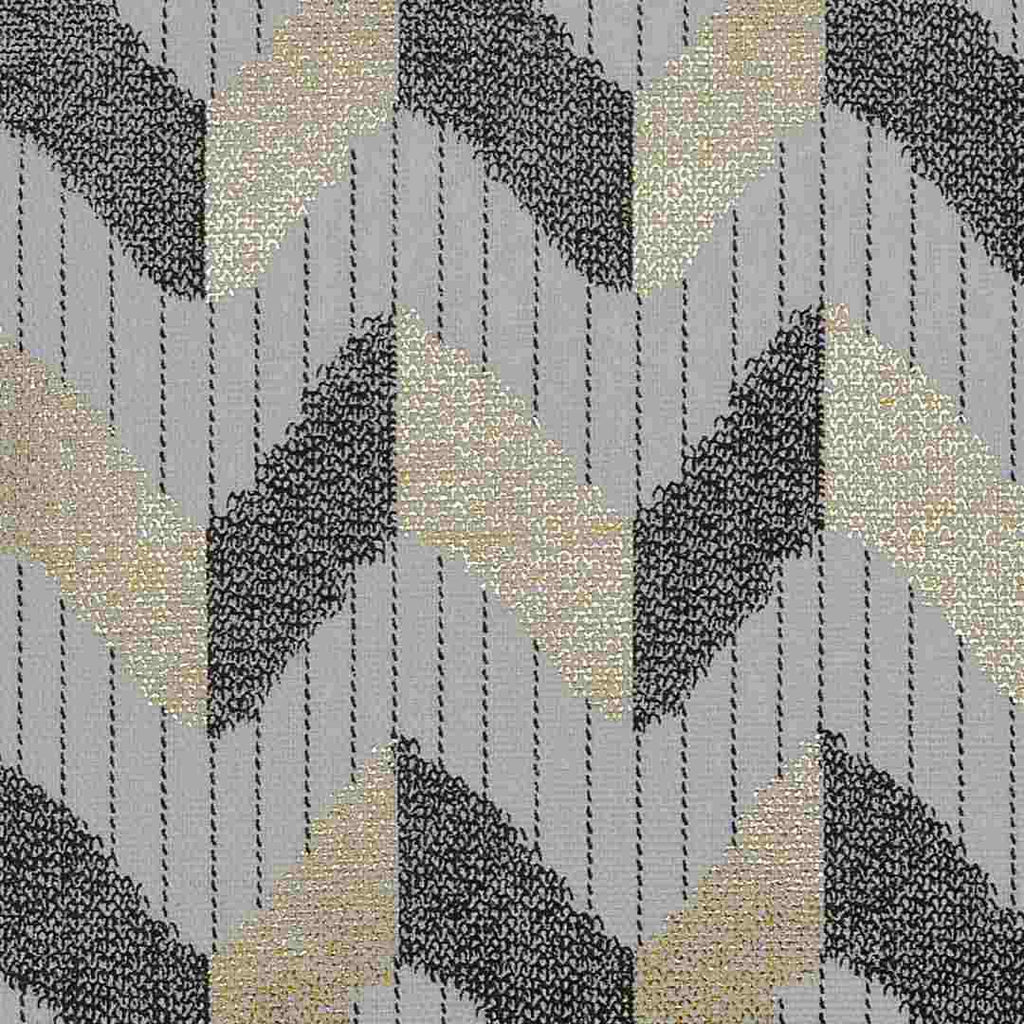 Cosmos Zigzag Stripe 30 x 30 cm Cushion Cover Black & Grey