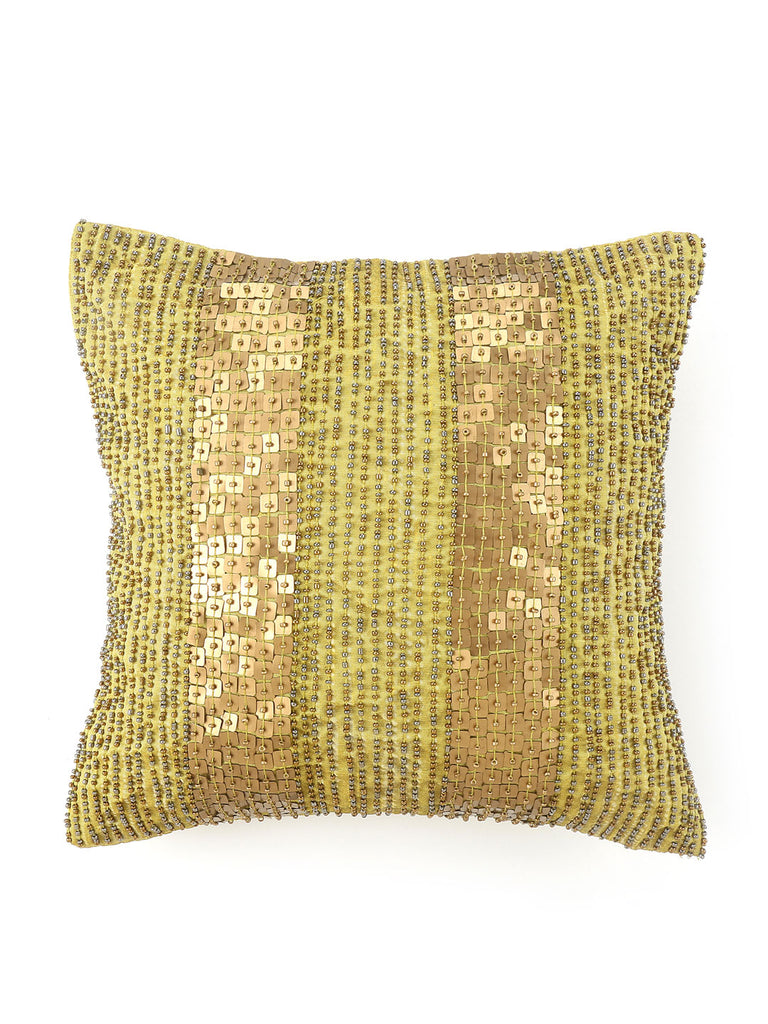 Bands Cushion Cover (Yellow)