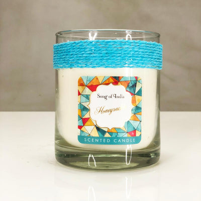 Song of India 200 g Honeysuckle Soy Scented Candle Glass Jar