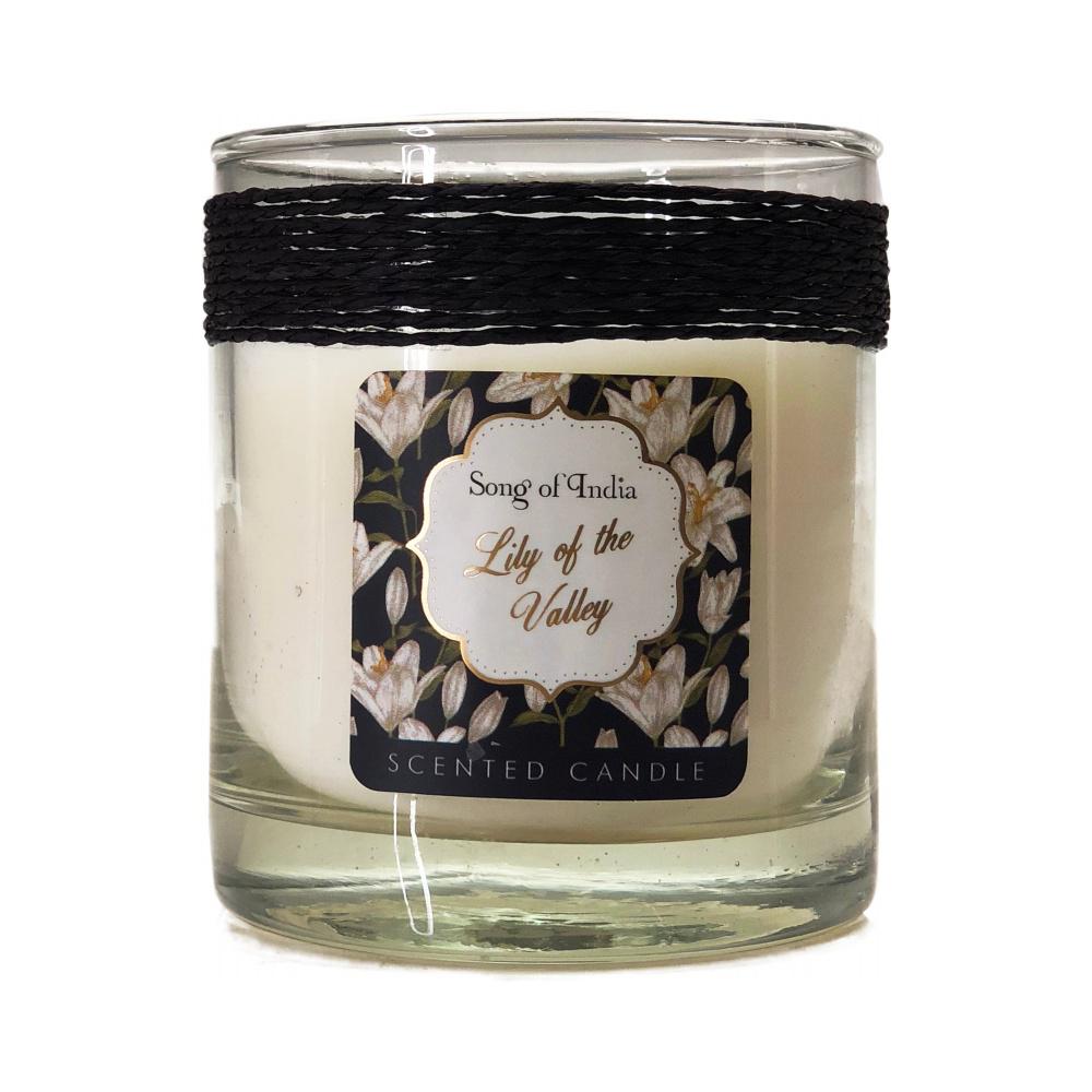 Song of India 200 g Lily of the Valley Soy Scented Candle Glass Jar