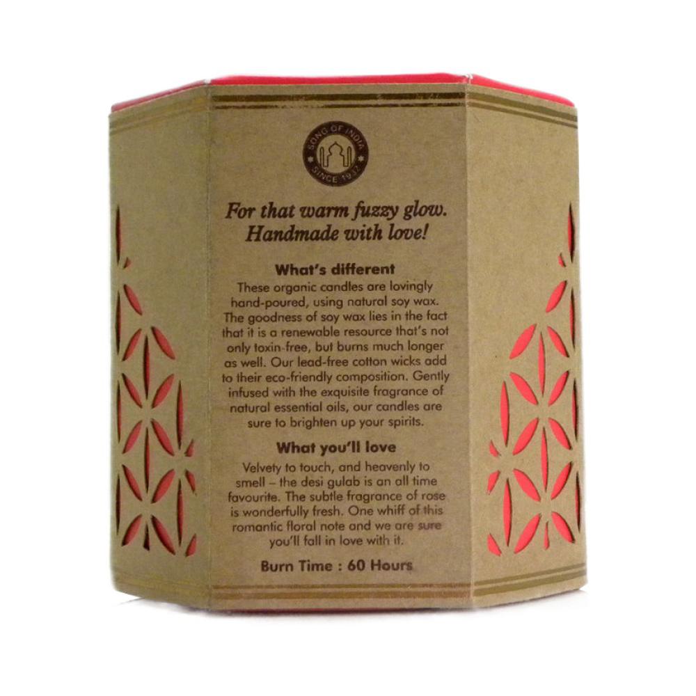 Song of India 200 g Desi Gulab Organic Soy Candle