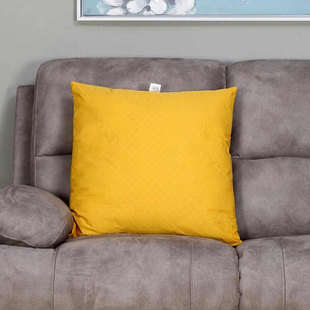 Buy Color Fantacy Solid Polyester 24 x 24 Cushion Filler (Mustard)  Online- At Home by Nilkamal