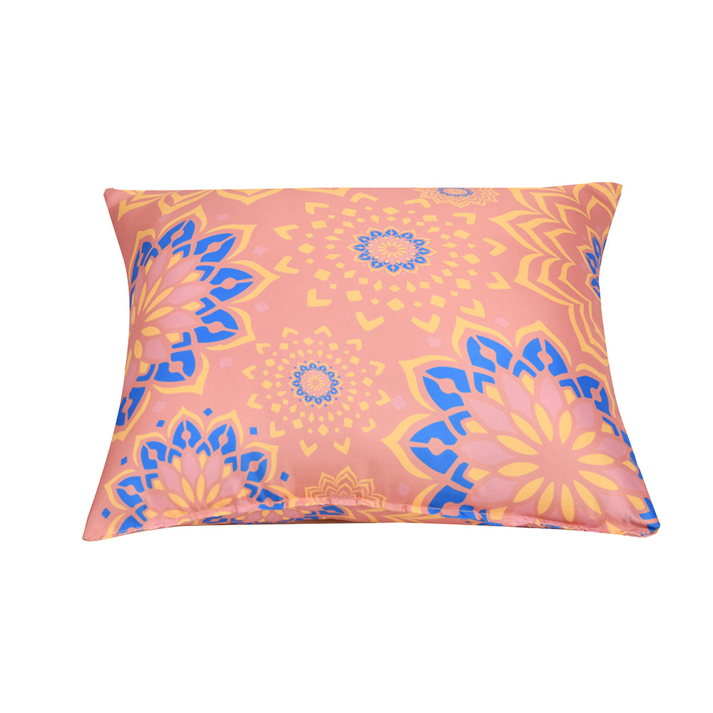 Ariel Mandala Craft Satin Fabric 16" x 16" Filled Cushion (Onion)