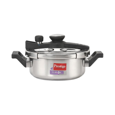 Prestige Stainless Steel Clip On 3 L Cooker With Lid (Silver)