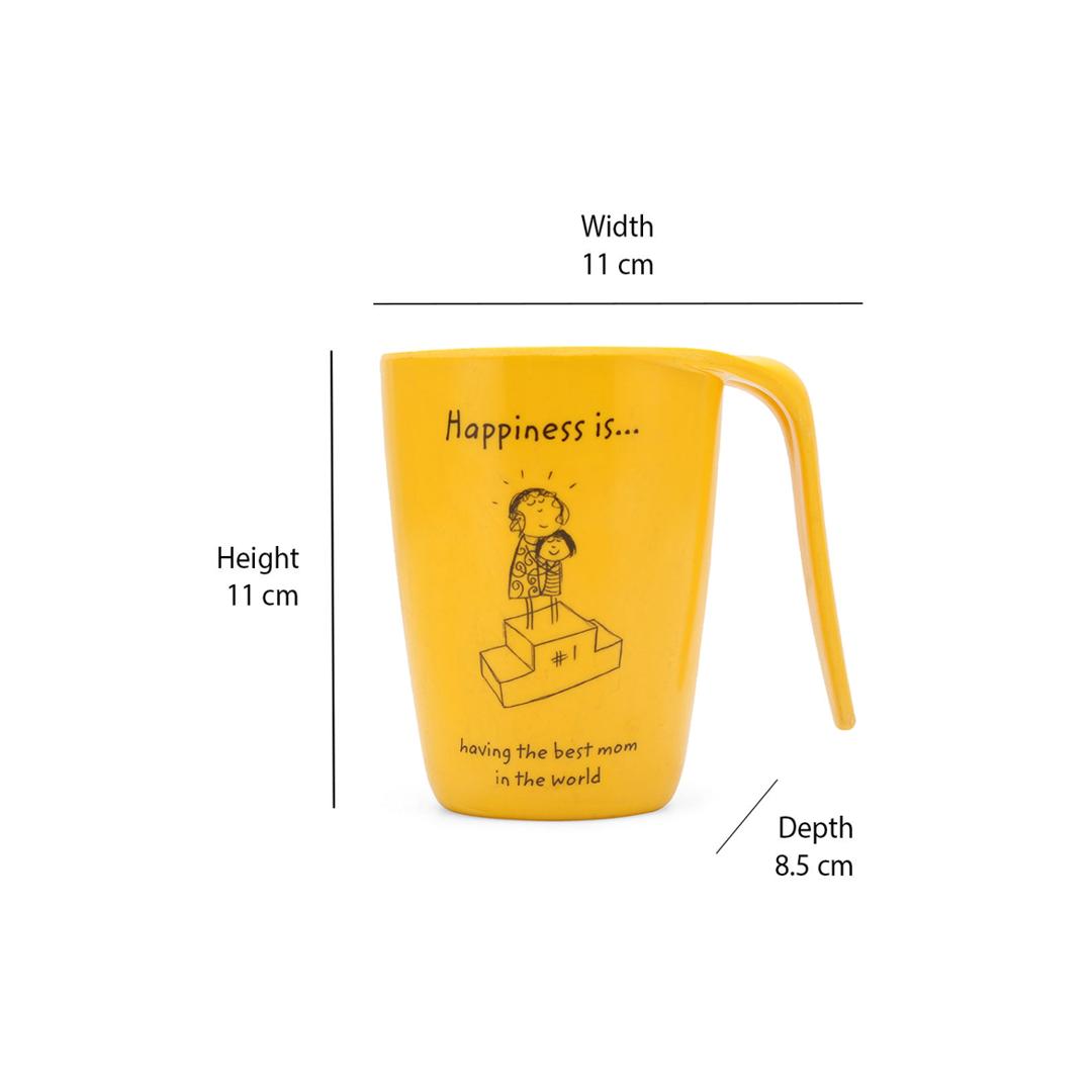 Hapiness 400 ml Alina Mug (Yellow)