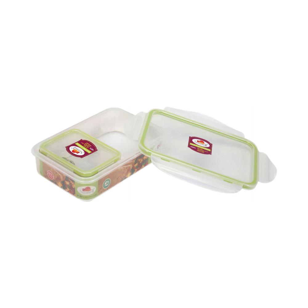 Servewell Rectangle 550 ml Container Set of 2 (Clear)