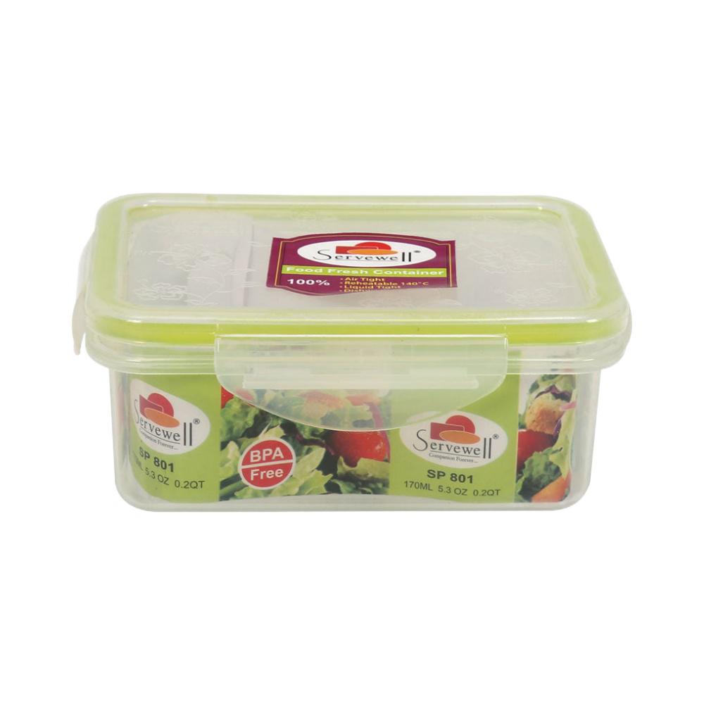 Servewell Rectangle 550 ml Container Set of 2 (Clear)