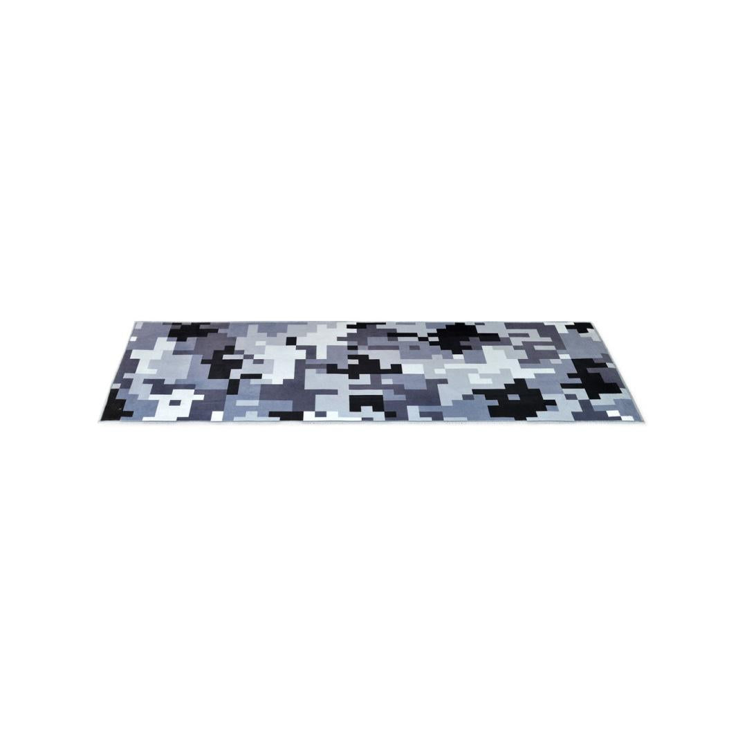 Abstract Polyester 2 x 5 Ft Machine Made Carpet (Multicolor)