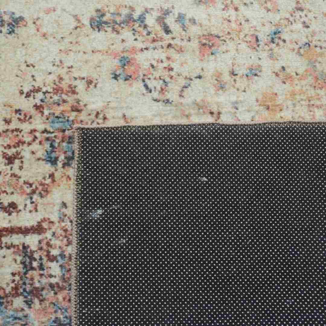 Classic Polyester 4 x 6 Ft Machine Made Carpet (Rust)