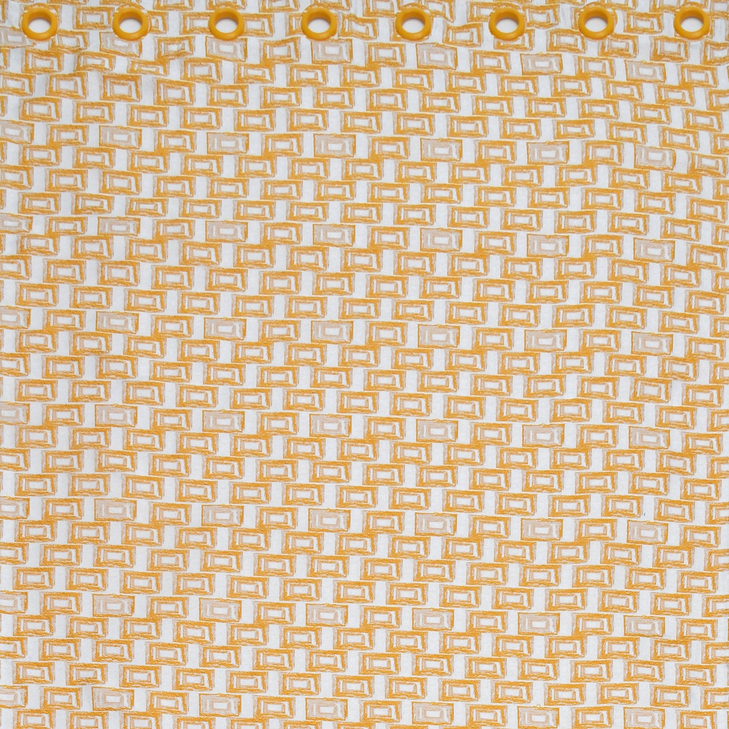 Grace Jacquard Geometric 7 Ft Polyester Door Curtains Set Of 2 (Mustard)