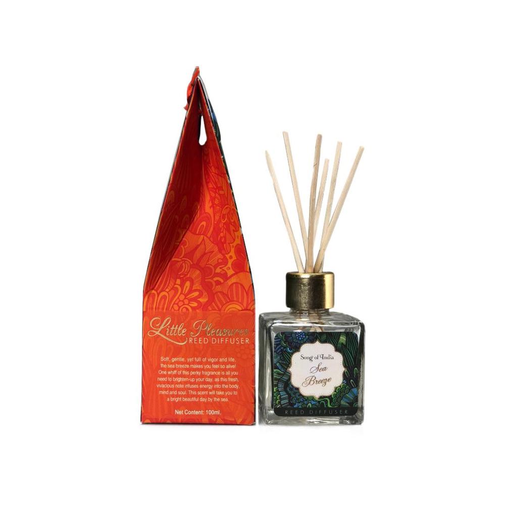 Song of India 100 ml Sea Breeze Reed Diffuser Glass Jar Home Fragrance