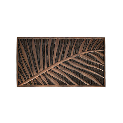 Abstract Rubber Metallic Finish 18" x 30" Door Mat (Bronze)