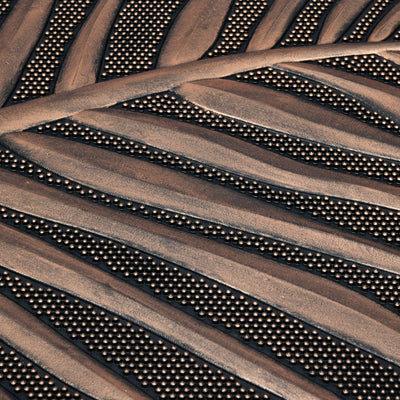 Abstract Rubber Metallic Finish 18" x 30" Door Mat (Bronze)
