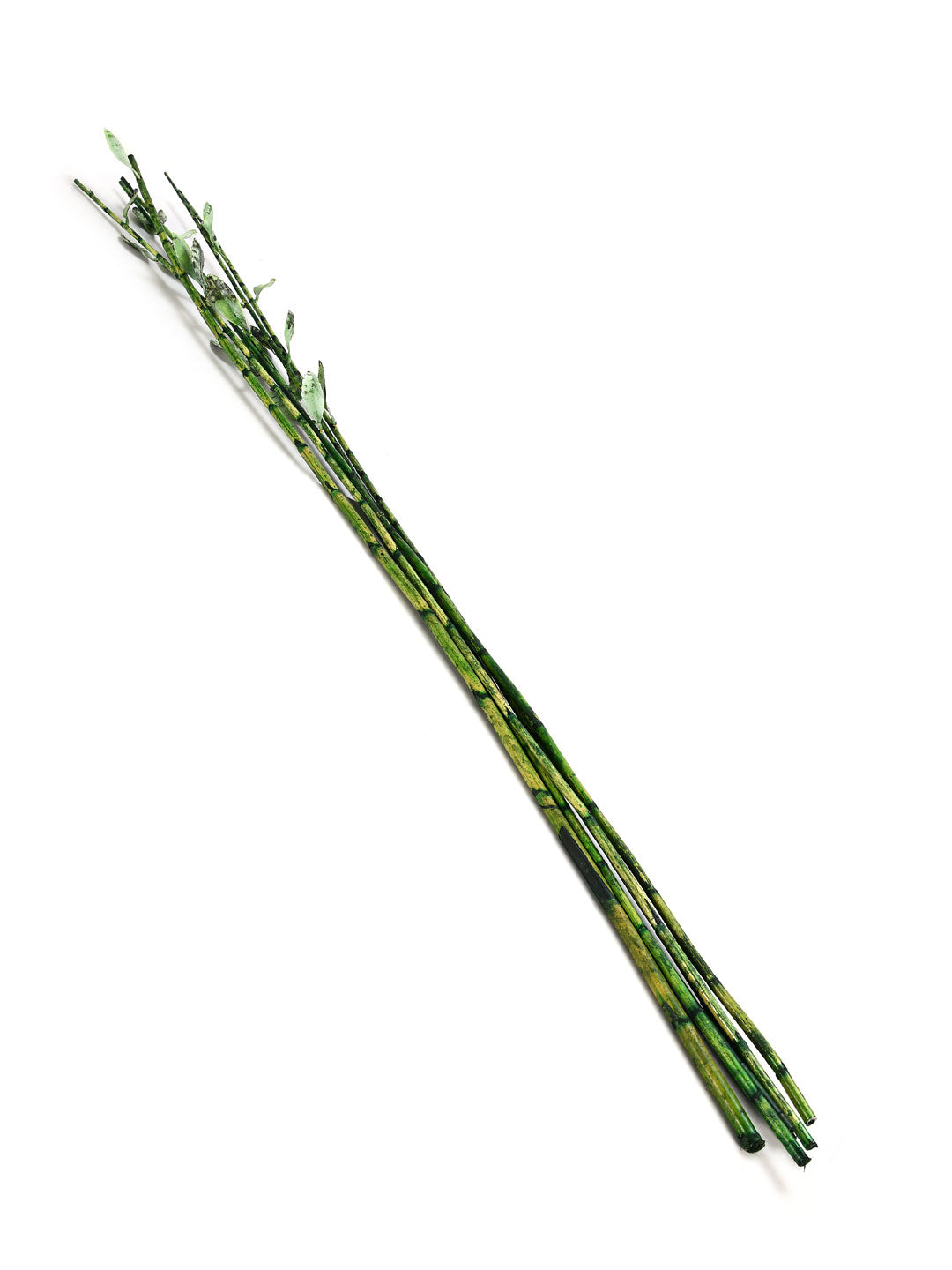 Bamboo Wicker Stick With Leaf (Emerald)