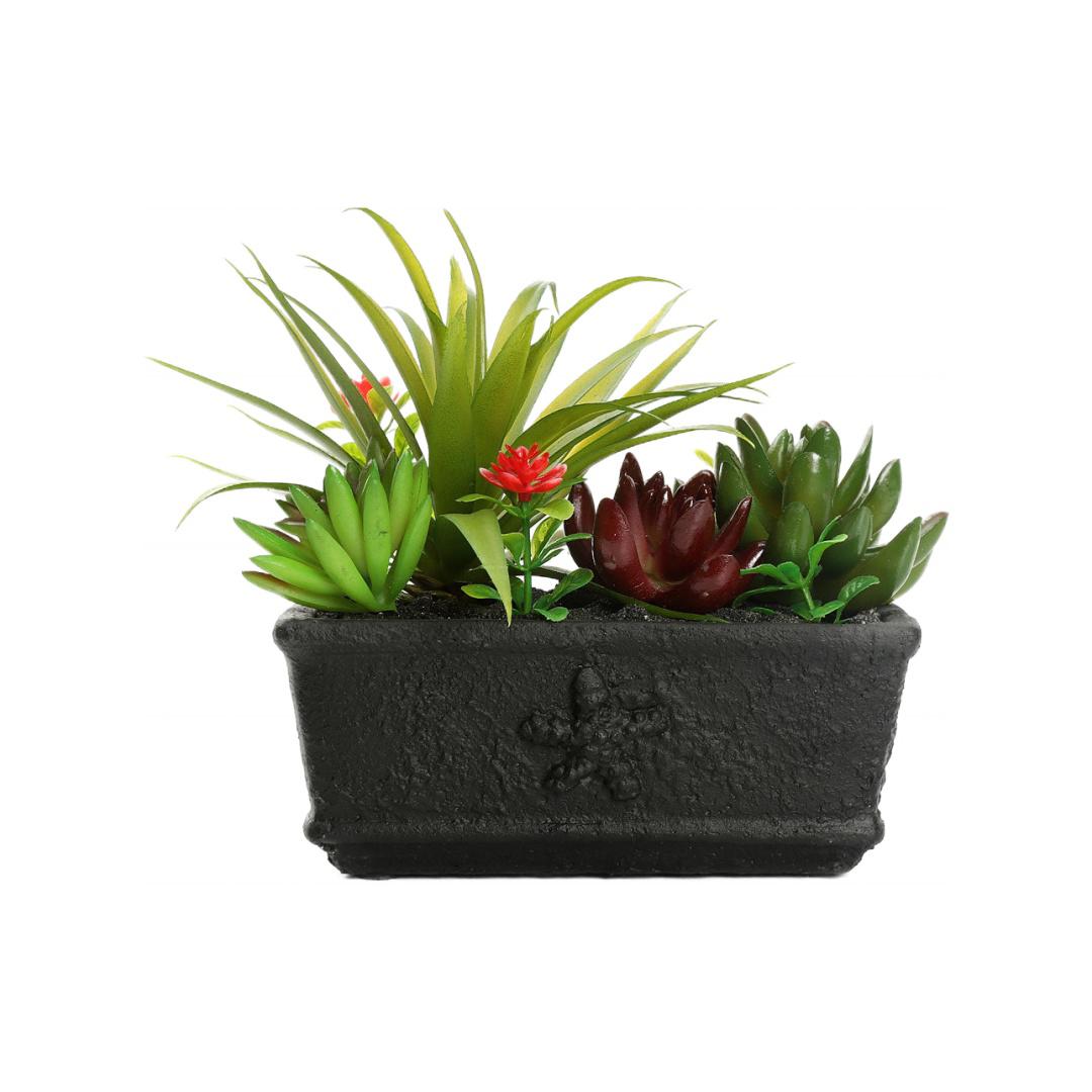 Crate Potted Plant (Green)