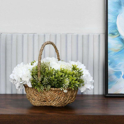 Hydrangea Basket Potted Plant (White)