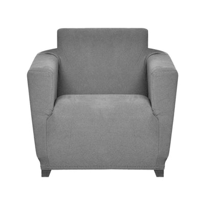 1 Seater Knit Sofa Cover (Grey)