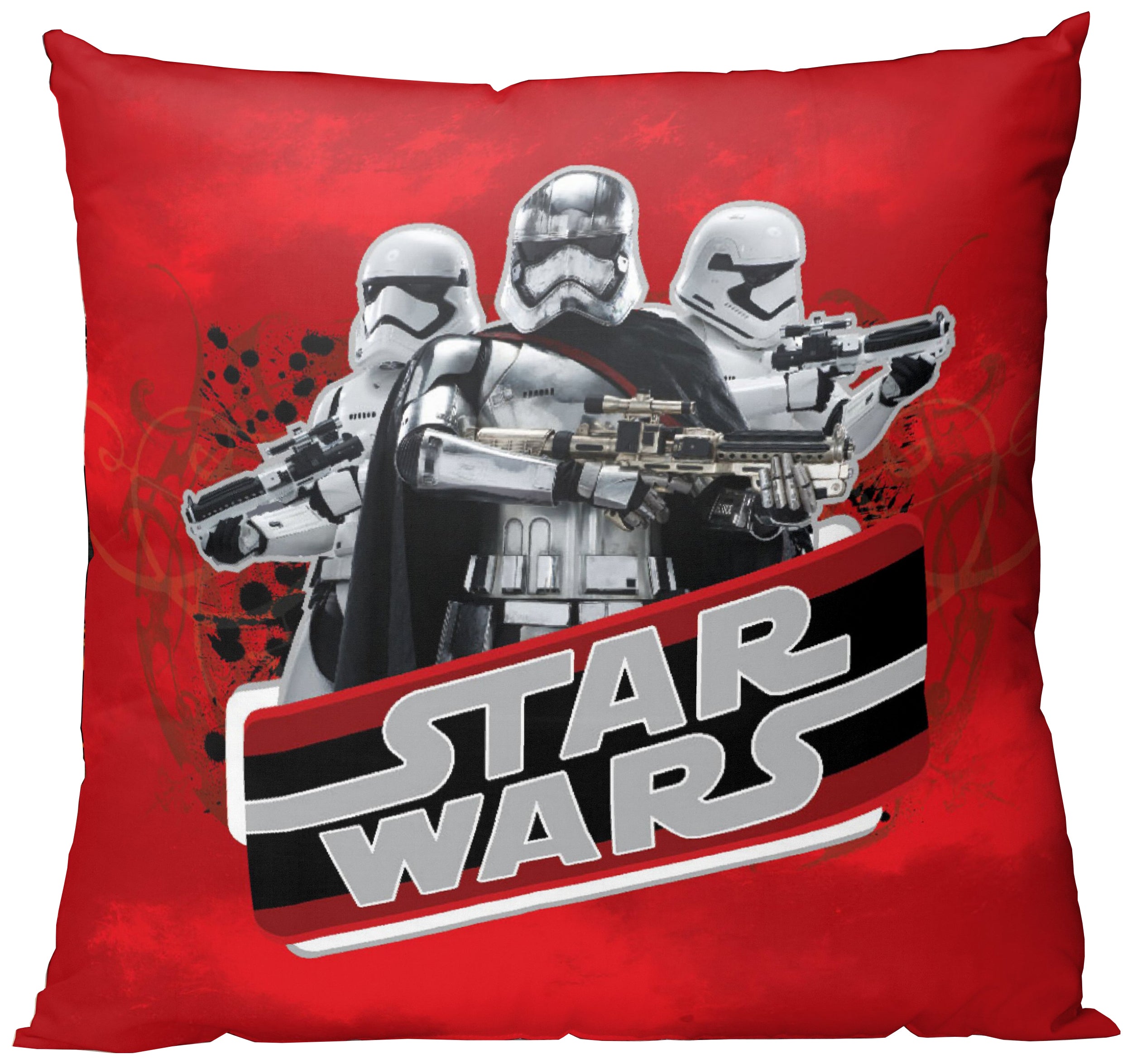 Spaces Starwars Lucasfilm Reversible Polyester Cushion Cover Set Of 1 110 GSM(Red)