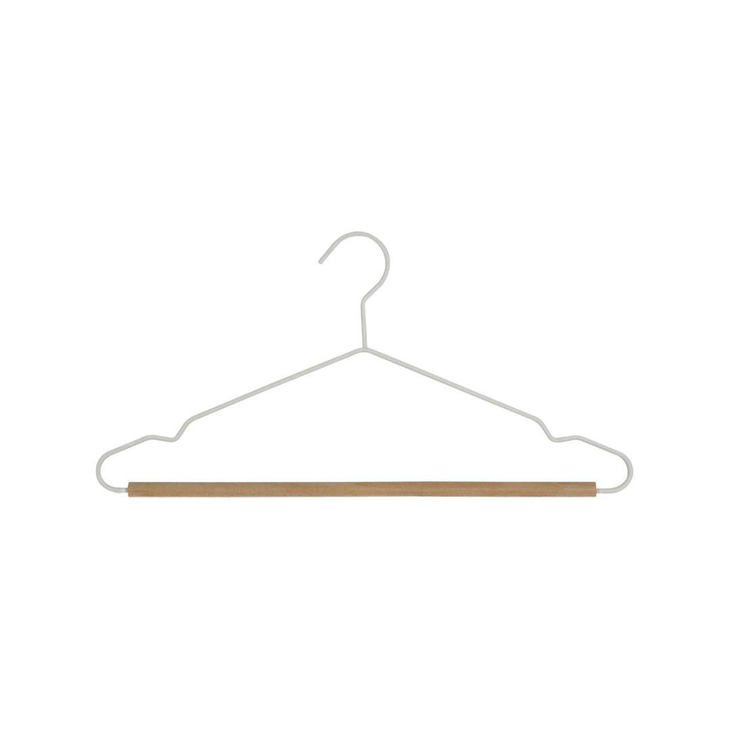 Wooden & Metal Hanger Set of 2 (White)