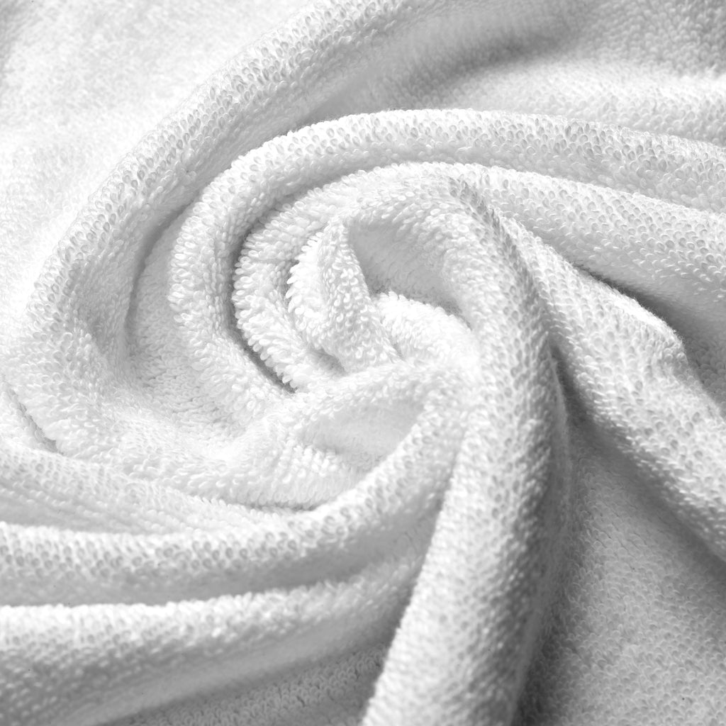 Aquacado 38 x 58 cm Hand Towel Set Of 4 White & Charcoal Grey