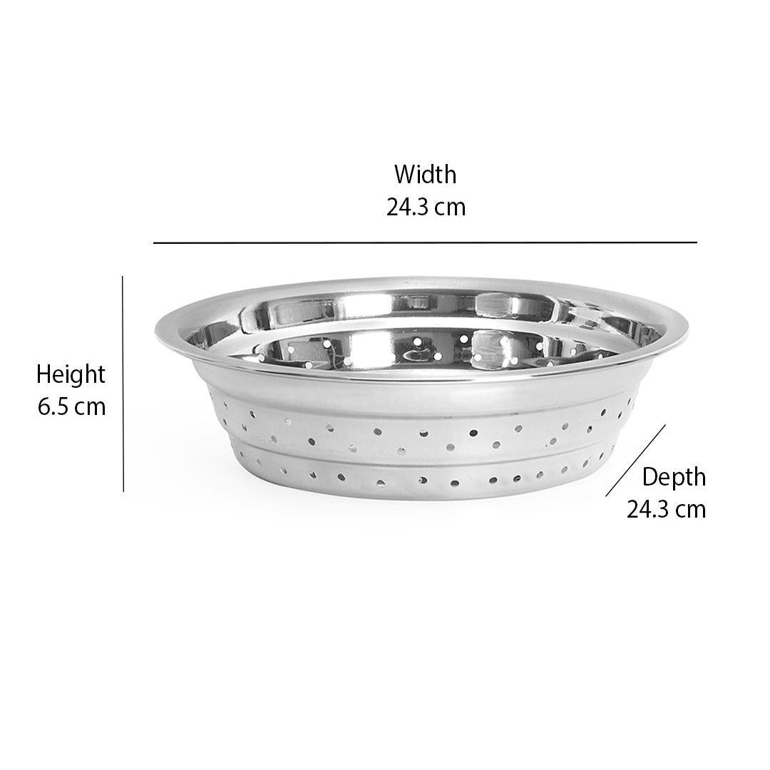 Stainless Steel Colander (Silver)
