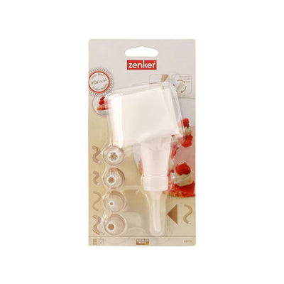 Buy HAZEL Piping Bag With Nozzles Set - Reusable, For Cake,Muffins  Decoration ,Big, White Online at Best Price of Rs 299 - bigbasket