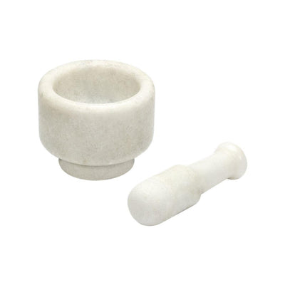 Marble Mortar & Pestle Set (White)