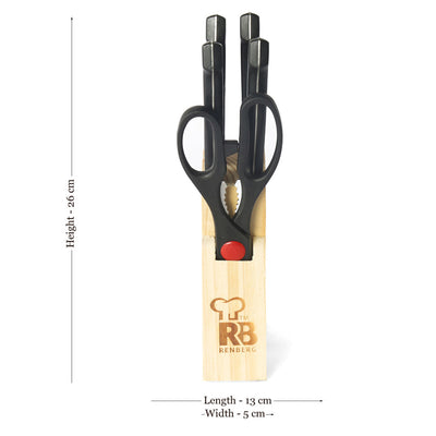 Renberg RB 8810 P Knife Set of 6 (Black)